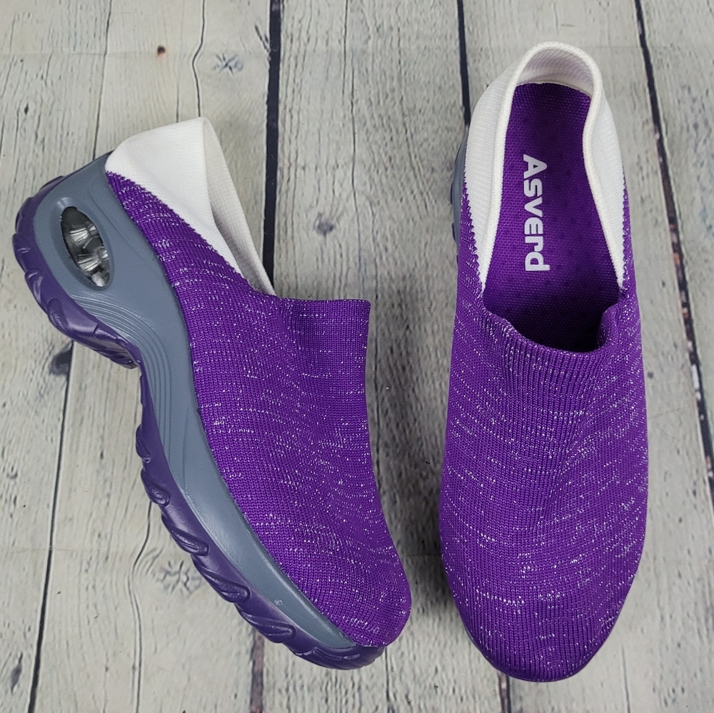 ASVERD | knit flyknit slip-on lightweight sneakers